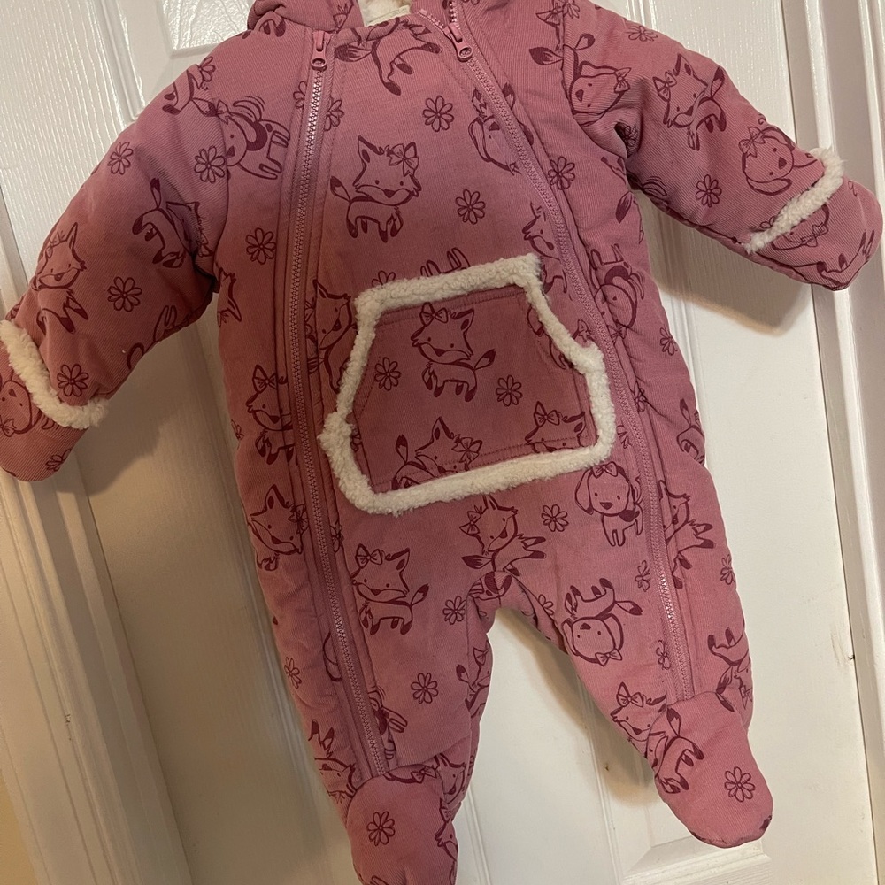 First Impressions (0-3 Months) Animal Snowsuit